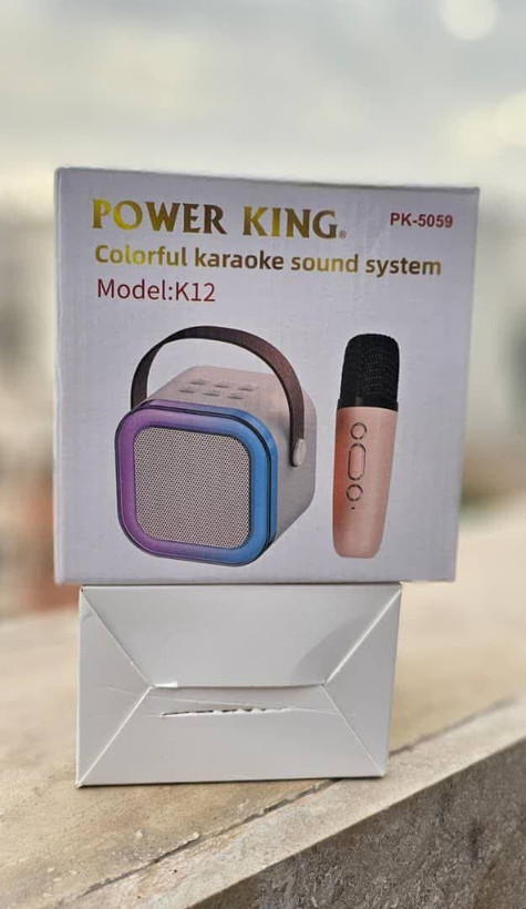 اسپیکر همراه میکروفون بی سیم power king k12