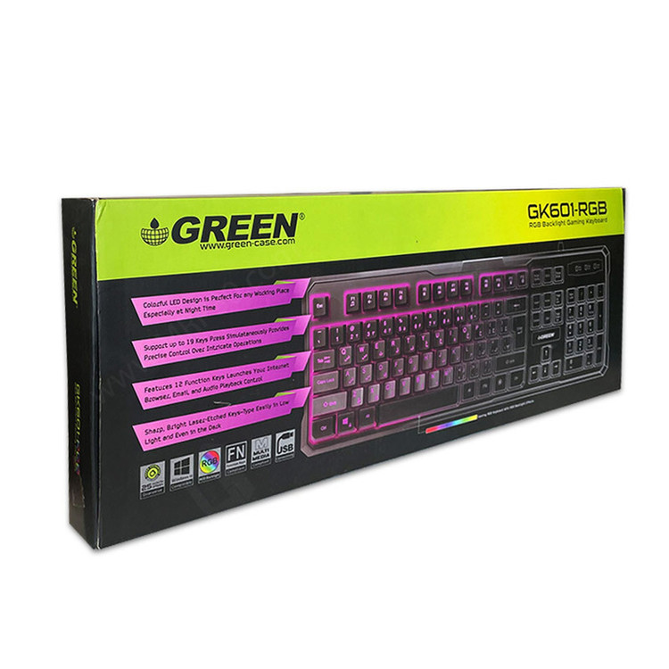 کیبورد گیمینگ گرین gk601