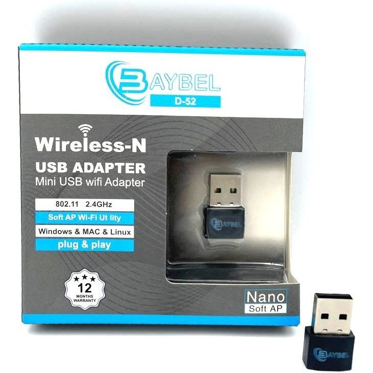 دانگل وای فای بدون آنتن baybel D52