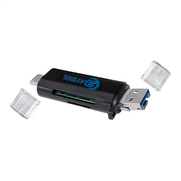 رم ریدر TYPE C - USB - MICROمدل R-29 برند BAYBEL MICRO SD - SD -USB3.0