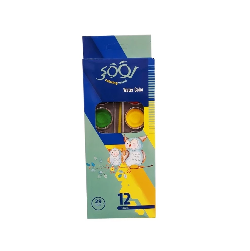 آبرنگ 12 رنگ لوکی