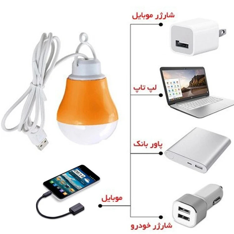 لامپ ال ای دی USB D-NET