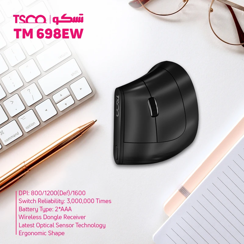 ماوس بی سیم تسکو مدل TM 698EW