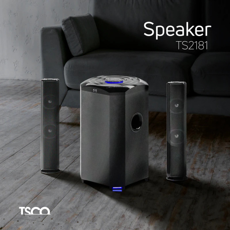 اسپیکر بلوتوثی تسکو مدل TS 2181، با توان خروجی 120 وات و بلوتوث نسخه 5.3